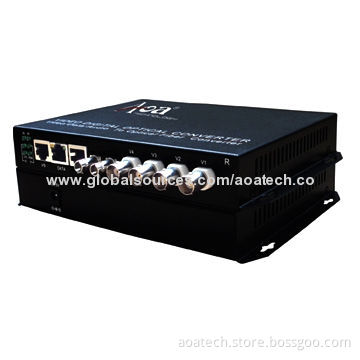 Fiber Video, Multifunction Video Optic Converter Adopt 4 Video, Audio, Data, Ethernet to Fiber OpticNew